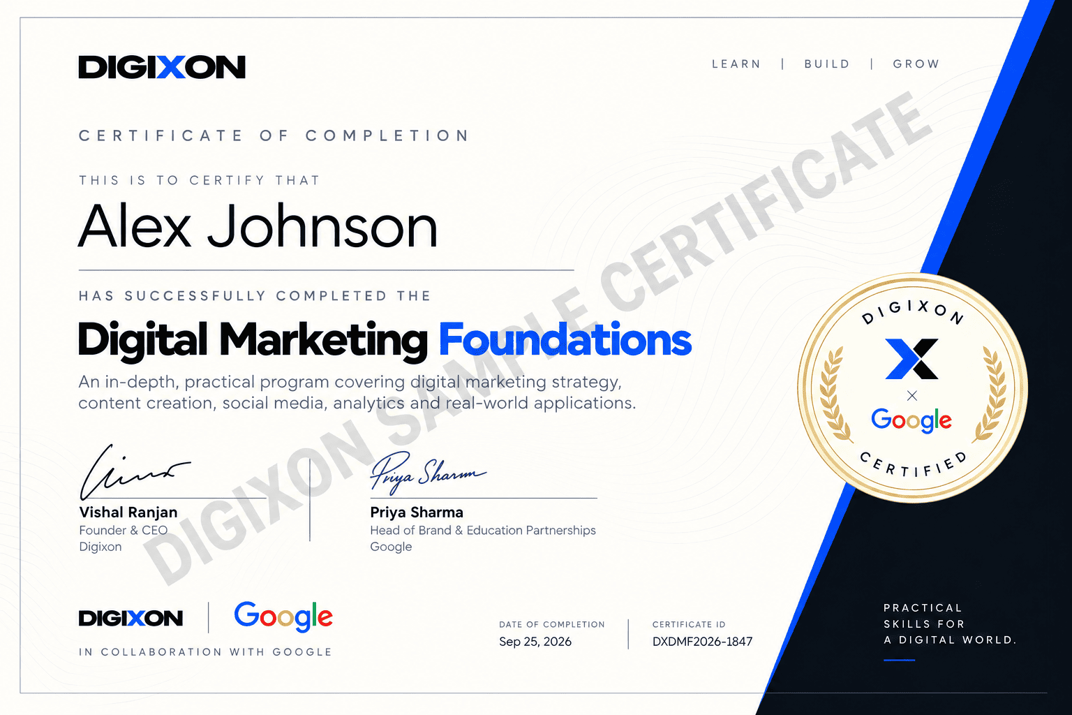 Digixon Certificate